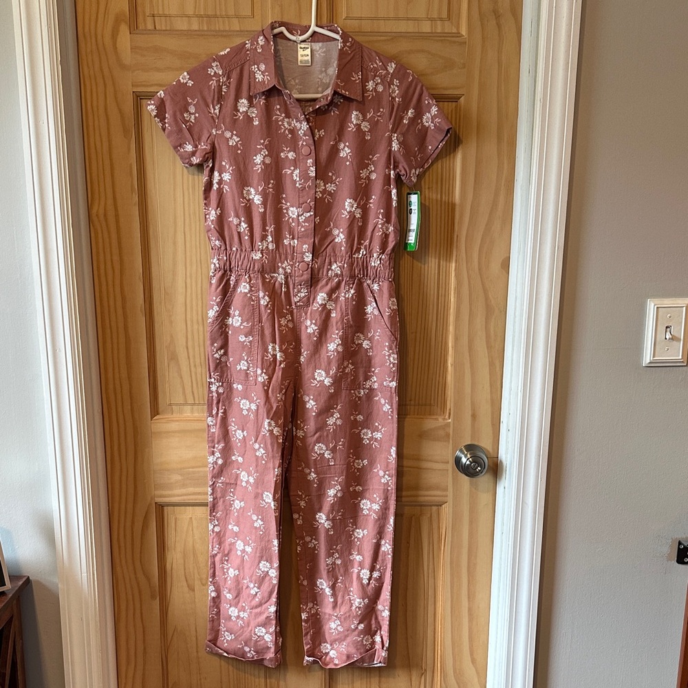 Oshkosh Dusty Pink Floral Jumpsuit 12
